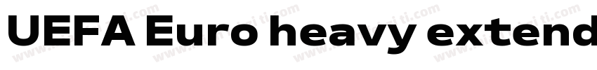 UEFA Euro heavy extended字体转换